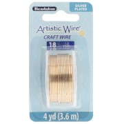 Filo di rame Artistic Wire 1 mm - Placcato argento dorato anti-ossidazione x 3,6 m