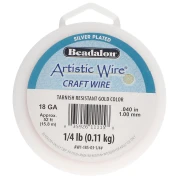 Filo di rame Artistic Wire 1 mm - Placcato argento dorato anti-ossidazione x 15,8 m