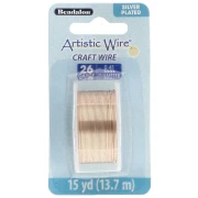 Filo di rame Artistic Wire 0,41 mm - Placcato argento dorato anti-ossidazione x 13,7 m