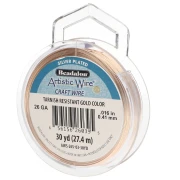 Filo di rame Artistic Wire 0,41 mm - Placcato argento dorato anti-ossidazione x 27,4 m