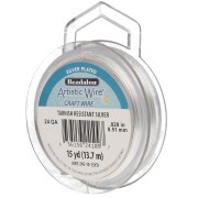 Filo di rame tondo 0,51 mm Artistic Wire anti-ossidazione - Argento x 13,7 m