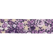 Sbieco in tessuto Liberty - Emma and Georgina - Viola - Lilla x 1 m