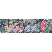 Sbieco in tessuto Liberty - Clare Rich - Viola - Verde - Rosso x 1 m
