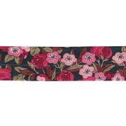 Sbieco in tessuto Liberty - Nectar - Blu notte - Verde - Rosso x 1 m