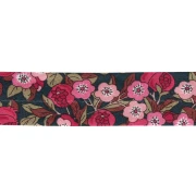 Sbieco in tessuto Liberty - Nectar - Blu notte - Verde - Rosso x 1 m