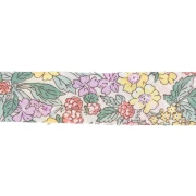 Sbieco in tessuto Liberty - Michelle - Bianco - Sunflower x1m