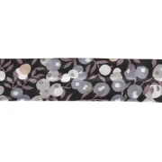 Sbieco in tessuto Liberty - Wiltshire - Marrone scuro - Grigio talpa - Grigio x 1 m