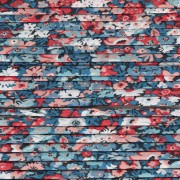 Nastro in tessuto Liberty - Thorpe Hill - Blu - Rosso - Bianco x 1 m
