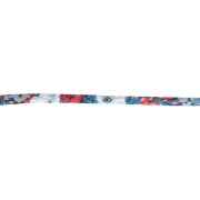 Nastro in tessuto Liberty - Thorpe Hill - Blu - Rosso - Bianco x 1 m