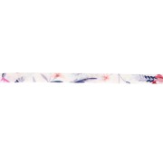 Nastro in tessuto Liberty - Bianco - Malva antico - Rosso x 1 m