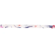 Nastro in tessuto Liberty - Bianco - Malva antico - Rosso x 1 m