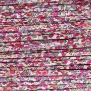 Bianco - Nastro in tessuto Liberty - Emma and Georgina - Bianco - Rosa - Viola x 1 m Nastro in tessuto Liberty - Emma and Georgina - Bianco - Rosa - Viola x 1 m
