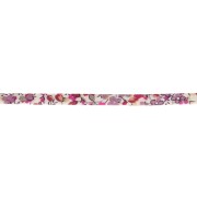 Nastro in tessuto Liberty - Emma and Georgina - Bianco - Rosa - Viola x 1 m