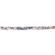 Nastro in tessuto Liberty - Emma and Georgina - Dorato - Lilla - Blu x 1 m