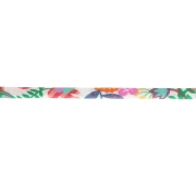 Nastro in tessuto Liberty - Phoebe - Verde - Arancione - Rosa x 1 m