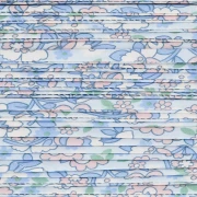 Nastro in tessuto Liberty - Larghezza ampia - Blu variegato - Nude - Bianco x 1 m