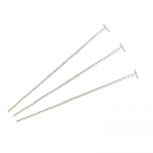 Spillo con testa piatta Argento 925 mm. 25x2x0,4 x10
