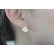 Orecchini in stile orientale con cerchi aperti da 12 mm - Dorati con oro fino x2