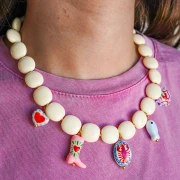 Perla Santiag - stivale da cowboy 24x17 mm in vetro - Cuore - Rosa - Verde