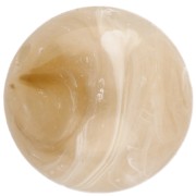 Perle acriliche rotonde traslucide da 15,5 mm - Beige marmorizzato x5