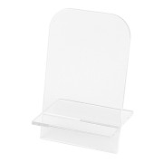 Portabiglietti in acrilico 12x7 cm - supporto per biglietti da visita - Trasparente x1