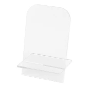 Portabiglietti in acrilico 12x7 cm - supporto per biglietti da visita - Trasparente x1