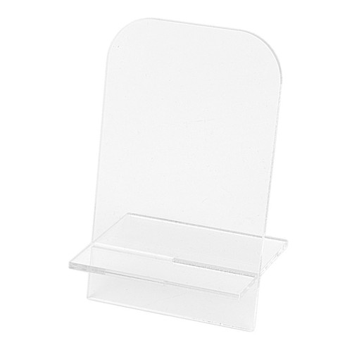 Portabiglietti in acrilico 12x7 cm - supporto per biglietti da visita - Trasparente x1