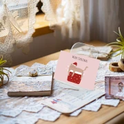 Portabiglietti in acrilico 12x7 cm - supporto per biglietti da visita - Trasparente x1