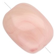 Perle acriliche rettangolari arrotondate 13x10,5 mm - Nude marmorizzato x10