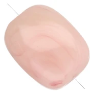 Perle acriliche rettangolari arrotondate 13x10,5 mm - Nude marmorizzato x10