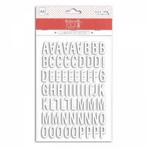 set 126 lettere termoadesive mlle toga enjoy flex 2 1 cm bianco