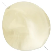 Perle irregolari in acrilico 15x14 mm - Beige marmorizzato x10