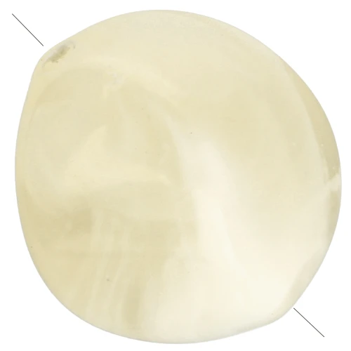 Perle irregolari in acrilico 15x14 mm - Beige marmorizzato x10