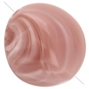 Perle irregolari in acrilico 15x14 mm - rosa antico marmorizzato x10