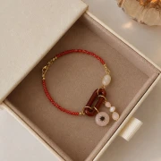 Distanziatore ovale in pietra semipreziosa 10x8 mm - Dorato con oro fino - Pietra di luna x1