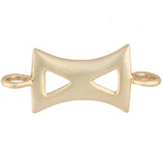 Distanziatore di design traforato 17,5x8 mm - Dorato con oro fino x1
