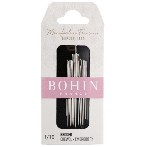 Aghi da ricamo - Bohin - N. 1/10 x15