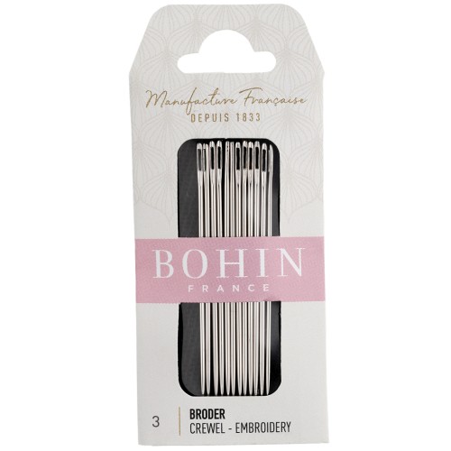 Aghi da ricamo - Bohin - N. 3 x 12