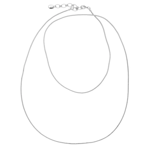 Collana lunga in serpentino da 1,45 mm - Argento x76cm