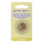 Tubi di collegamento di diverse dimensioni (12, 14 e 16 gauge) da crimpare per cavi - Ottone x21