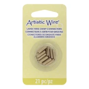 Tubi di collegamento di diverse dimensioni (12, 14 e 16 gauge) da crimpare per cavi - Ottone x21