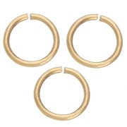 Anelli aperti 5x0,6 mm - Acciaio inossidabile 316L Dorato x100
