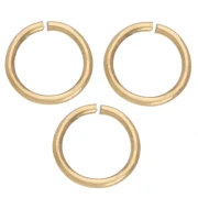 Anelli aperti 5x0,6 mm - Acciaio inossidabile 316L Dorato x100