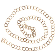 Anelli aperti 5x0,6 mm - Acciaio inossidabile 316L Dorato x100