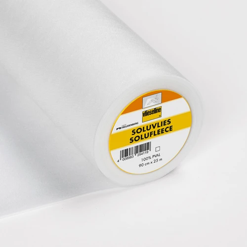 Vlieseline, supporto idrosolubile da cucire per ricamo, 38 g/m², 90 cm x 10 cm