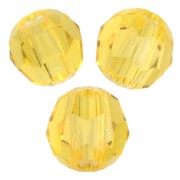 Perla rotonda PureCrystal 5000 da 3 mm - Citrino x20
