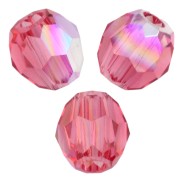 Perla rotonda PureCrystal 5000 da 3 mm - Padparadscha AB x20