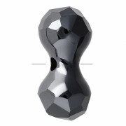Perla modulare PureCrystal 5150 11x6 mm - Jet Hematite x1
