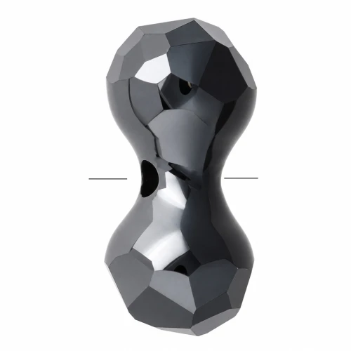Perla modulare PureCrystal 5150 11x6 mm - Jet Hematite x1