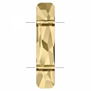 Perla a 2 fori - Column bead PureCrystal 5535 23,5x5 mm - Crystal Golden Shadow x1